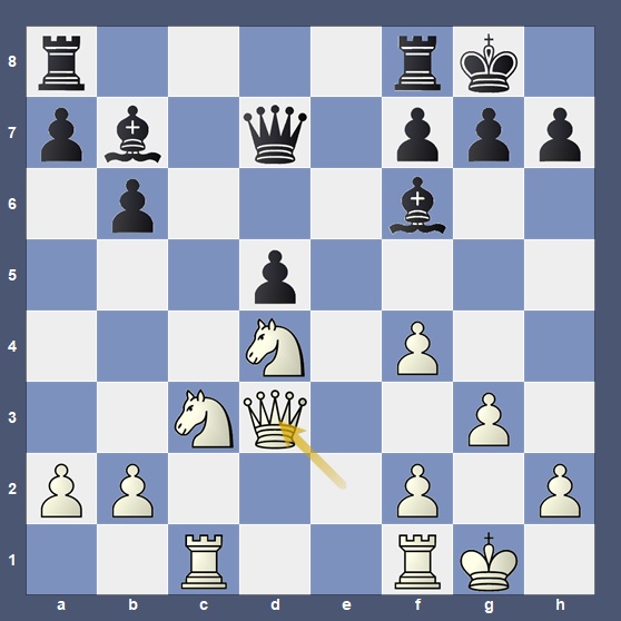 Position after White's 22nd move