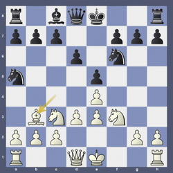 Position after White's 8th move